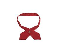 French Toast Girls' Adjustable Cross Tie Solid, Red, One Size