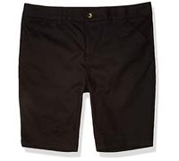 French Toast Girls' Adjustable Waist Stretch Twill Bermuda Short (Standard & Plus), School Uniform Black, 14