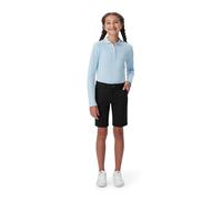 French Toast Girls' Adjustable Waist Stretch Twill Bermuda Short (Standard & Plus), School Uniform Black, 20