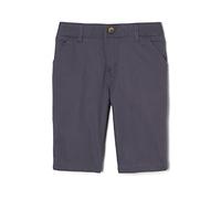 French Toast Girls' Adjustable Waist Stretch Twill Bermuda Short (Standard & Plus), School Uniform Grey, 12 Plus