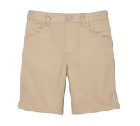 French Toast Girls' Big Pull-on Short (Standard & Plus), Khaki, 8