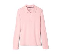 French Toast Girls' SA9424 School Uniform Polo Shirt, Pink, M