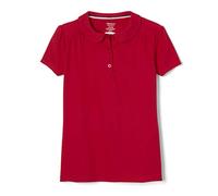 French Toast Girls' SA9519 School Uniform Polo Shirt, Red, Large