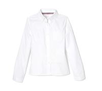 French Toast Girls' SE9287-A-10 Button Down Shirt, White, 14