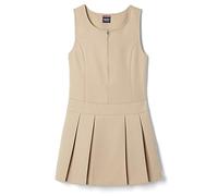 French Toast Girls' Zip-Front Jumper - Khaki - 18