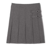 French Toast Little Girls' Two-tab Pleated Scooter, Grey, 6