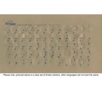 French Transparent Keyboard Stickers With WHITE Letters - Suitable for ANY Keyboard