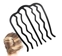 French Twist Comb - Hair Comb catcher, Women’s Metal Comb | Wedding Hair Styling Comb, Women Metal Hair Combs, U Shaped Fine Hair Side Combs for Thick, Fine, and Curly Hair Metal Hair Combs, 7.8x6.5cm