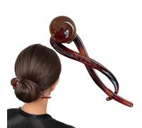 French Twist Hair Barrettes | Pearl Hairpin Claw Clip,Clincher French Flat Hair Claws, Non Slip Hair Accessories Vintage For Women