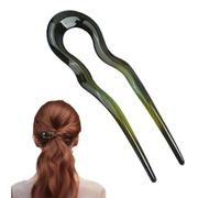 French Twist Hair Pin, French Twist Pin, French Twist Hair Pin, Hair Fork, French Hair Pins for Women, Simple Glossy U-Shaped Coiffure Insert, Spotted Vintage Hairpin, U-Shaped Hairpin