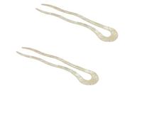 French Twist Hair Stick Clip Vintage Acetate Large Wavy U-Shaped Hairpin Tortoise For Shell Updo Pin Bun Holder Barrette Styling Accessories French Hair Pin Black