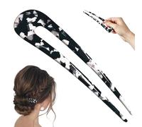 French Twist Hairpin,French Hair Fork,Hairpin Hairpin Hairpin - French Hair Fork Acrylic Hairpin,U Shape Hairpin for Long Thick Hair for Women Girls