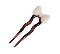 French Twist Hairpin,French Hairpin | Vista Print Hair Stick for Thick Hair | Cute Bow Tie, Beautiful U Shaped Female Headpiece, French Retro Style Hair Accessories
