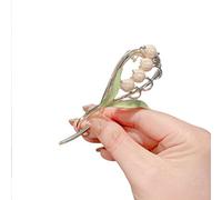 French Twist N Clip,Slide Barrettes, Hair Clip,Bun Fixing Hairpins,Alloy Lily of The Valley Twist Clip One-word hairpin Hair Clips Accessories for Women Girls