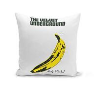 French Unicorn Andy Warhol Banana Rock 70's Vintage The Velvet Underground Poster Cushion Cover (40 x 40 cm)