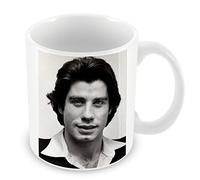 French Unicorn Ceramic Coffee Mug 325ml Famous Star John Travolta Actor Vintage Cinema Original
