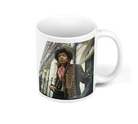 French Unicorn Ceramic Coffee Mug 325ml Jimi Hendrix in 67 Rock Star Guitarist Rare Vintage Image