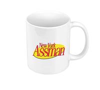 French Unicorn Ceramic Coffee Mug 325ml New York Assman TV Series Comedy Funny Humor Shows Seinfeld Meme