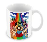 French Unicorn Ceramic Coffee Mug 325ml One Piece Luffy Manga Arc En Ciel Manga Cartoon Japan Animated
