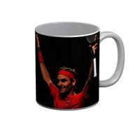 French Unicorn Ceramic Coffee Mug 325ml Roger Federer Winner Celebrant Athlete Star Tennis Champion
