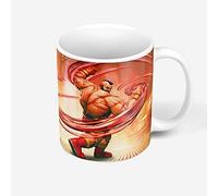 French Unicorn Ceramic Coffee Mug 325ml Street Fighter Zangief Gaming Arcade Retro Character Image