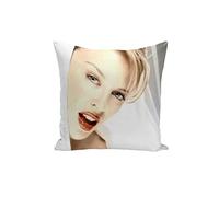 French Unicorn Kylie Minogue Famous Star Cushion Cover with Hood and Singer Artist Music (40 x 40 cm)