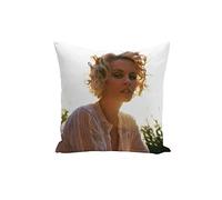 French Unicorn Kylie Minogue Famous Star Cushion Cover with Singer Artist Music (40 x 40 cm)