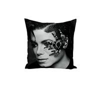 French Unicorn Michael Jackson Famous Star Cushion Cover Singer Music Vintage Migale (40 x 40 cm)