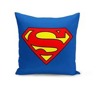French Unicorn Super Hero S Superhero Logo Cushion Cover Blue Comics Anime Super Hero Cartoon (40 x 40 cm)