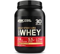 (French Vanilla Crème) Optimum Nutrition Gold Standard 100% Whey Muscle Building and Recovery Protein Powder With Naturally Occurring Glutamine and BCAA Amino Acids