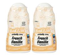 French Vanilla Flavour Syrup Concentrate Vegan Barista Shots 60ml Pack of 2 Compatible with Skinny Coffee Fat Gluten Sugar Free Travel Size with Welari Thank You Card | (2pack) (120ml)