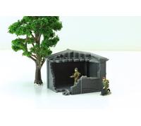 French Village Shed - Destroyed House | Tabletop Terrain for Wargaming & Dioramas | 15mm / 20mm / 28mm Scale (28mm (1/56))