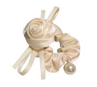 French Vintage Hair Bands Gentle Romantic Satin Roses Pearls Ties Headbands Headpieces