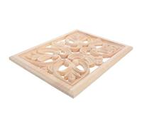 French Vintage Rectangle Hollow Wood Onlay for Cabinet and Fireplace | Brown Wood, Modular DIY Layouts, Simple Installation, Natural Grain Texture, for Cafés and Boutique Guesthouses