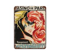 French Vintage Theatre Print Retro Poster Metal Tin Sign Chic Art Retro Iron Painting Bar People Cave Cafe Family Garage Poster Wall Decoration 12x16inch(30x40cm)