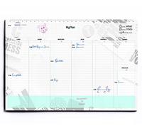 French Weekly Planner - Planificateur Hebdomadaire de Table En Français - Organiseur A3 détachable