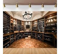 French Wine Cellar Photography Backdorp Wooden Board Storage Champagne Red Wine Celebration Party Business Man Adults Background 300x200CM