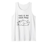 Frenchi Dog This is My Yoga Pose Funny Yoga Tank Top
