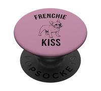 Frenchie Kiss Simple French Bulldog Owner Gift T-Shirt PopSockets Adhesive PopGrip