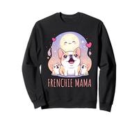 Frenchie Mama French Bulldog Howling at the Moon Kawaii Dog Sweatshirt