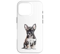 Frenchie Puppy Sketch Drawing Art Dog Lover Case for iPhone 16 Pro