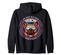 Frenchie Sleep Is Sacred Humor Zip Hoodie