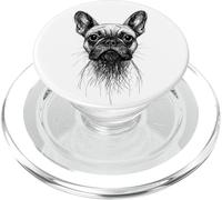 Frenchies Lover Abstract Scribble Art French Bulldog PopSockets PopGrip for MagSafe