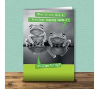 Frenchman Wearing Sandals - Funny Birthday Card
