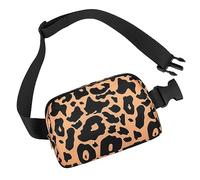 Frenou Waist Belt Bag Fashion Fanny Women and Men Gift Waist Pack With Adjustable Strap Leopard Yellow 1