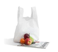 Frenterprises 300 x White Heavy Duty Carrier Bags - Thicken Household Bags - Size Giant BB 16x24x29 - Premium Plastic Bags
