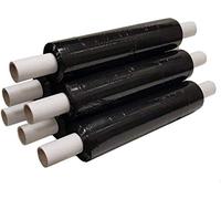 Frenterprises Shrink Wrap Rolls | Strong Black Pallet Stretch Shrink Roll | 400mm X 250m | Heavy Duty Stretch Film | for Carton Pallet Shrink Wrap Packing |