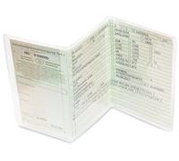 Frentree Card Document Sleeve, 3-piece, Transparent, PVC, Made in Germany, Perfect Fit for Vehicle Registration Certificate, Indelible ID Holder