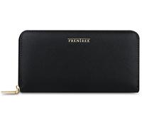 Frentree Ladies Multi Pocket Classic Large Wallet with Mobile Phone Pocket and RFID Protection - Gift Boxed, Black, Classic