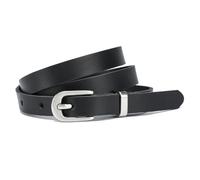 Frentree Women's Leather Belt, Made in Germany, 1.5 cm Slim Genuine Leather Belt for Dress and Suit Trousers, 100% Leather, black, 100